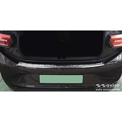 Avisa Protezione paraurti Posteriore in Acciaio Inox Compatibile con Volkswagen ID.3 2020- 'Ribs'