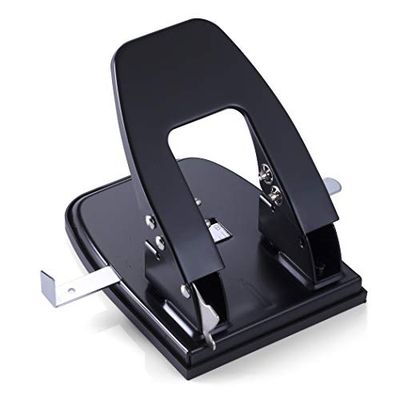 Officemate Standard 2 Hole Paper Punch, 30 Sheets Capacity, Black (90079)