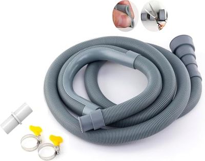 Kippen 5803X - Tuyau d'échappement universel pour machine à laver et lave-vaisselle de 200 cm.