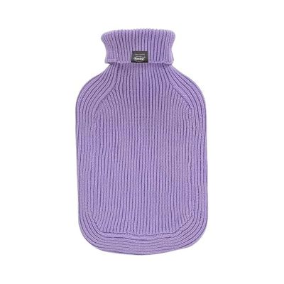 Fashy Hot Water Bottle with Turtleneck Knitted Cover Lilac 2 L