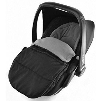 Chancelière Siège auto/Cosy orteils Compatible avec Kiddy Nouveau Siège auto Born Dolphin Gris