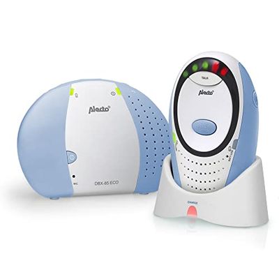 Alecto DBX-85 Digitale babyfoon Eco DECT - 100% storingsvrij - Groot bereik tot 300 meter - Terugspreekfunctie - LED nachtlampje - Blauw