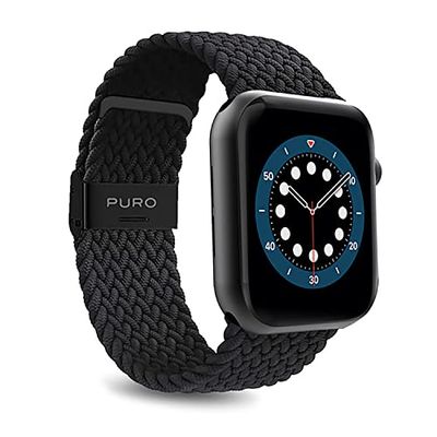 Puro Icon Link Strap compatibel met Apple Watch, zachte siliconen, magneetsluiting, cassa 38/40/41 mm, cassa 38/40/41mm