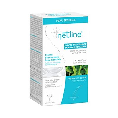 Netline Crème Décolorante Peau Sensible Visage et Corps 30 ml (Lot de 2)