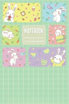 Notebook: Bunny’s Busy Day - Cute Graph Paper Journal for Kids | 6x9” Composition Book | 110 Pages