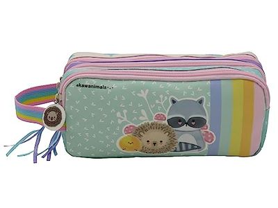 Kawanimals- Trousse à crayons, Collection Forest, Trousse à crayons, Fournitures scolaires, Multicolore, Produit officiel (Marques CyP)