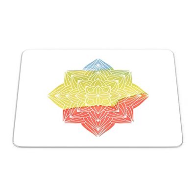 Bonamaison, Rechthoek Pop Art Digital bedrukte muismat, antislip onderkant, voor kantoor en thuis, grootte: 22x18 cm