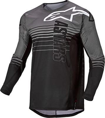 Alpinestars Techstar grafit motocross jersey, Mörkgrå/svart, M