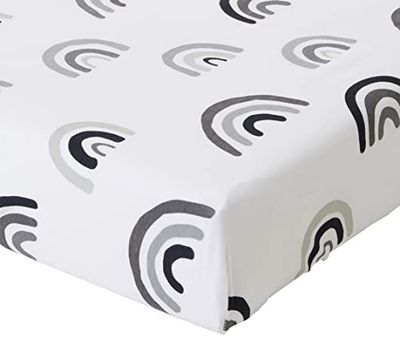 Snuz Draps-housses pour berceau de chevet, arc-en-ciel tonal, gris, 280 g BD028BI