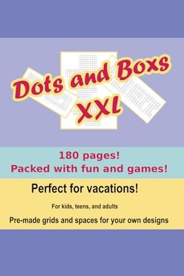 Dots and Boxs book - You can play anywhere with just a pen: The perfect travel companion, whether you’re are.