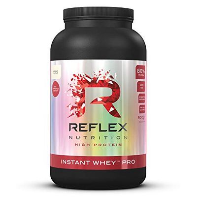 Reflex Nutrition Instant Whey™ Pro - 80% Whey Protein Powder, Low Fat, Low Sugars - Thin Textured Protein Shake for Post Workout Muscle Growth or Tasty Protein Snack (Vanilla, 900g, 30 servings)