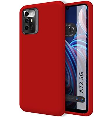 Tumundosmartphone Ultra mjukt flytande silikonfodral för Zte Blade A72 5G röd färg