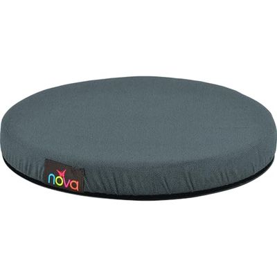 Nova Swivel Seat Cushion for Car or Chair, 360 Degree Pivot Disc for Easy Transfer, 2” Thick Cushion with Removable Cover