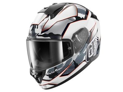 SHARK, Casque Moto Intégral RIDILL 2 MATRIX CAMO x TROY LEE DESIGNS White Silver Red, L