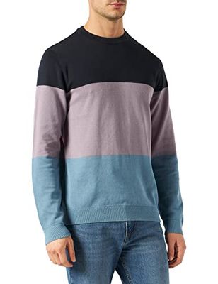 JACK & JONES Jorthomson Knit Crew Neck Maglione, Blazer Blu Marine, XL Uomo