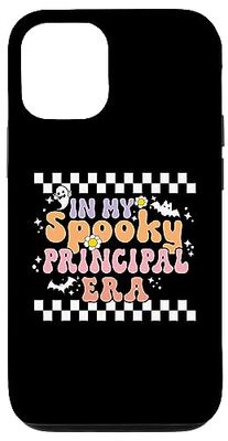 iPhone 14 Pro In My Spooky Principal Era Retro Groovy Halloween Costume Case