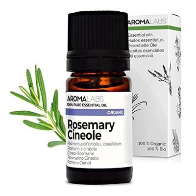 Rosmarino Cineolo BIO (Rosmarinus officinalis CT cineolo) - 5 mL - Olio Essenziale Chemiotipizzato e Certificato AB - Difese naturali - Aroma Labs - Made in France
