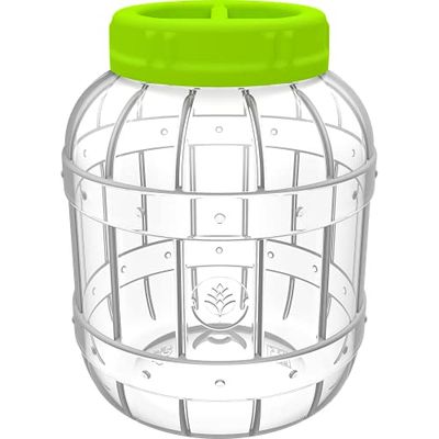 Browin 602015 Multifunctional, plastic, shatterproof PET jar with a screw lid - 5 L - for preserves, infusion liquor, and other liquor up to 95% alcohol content 5l