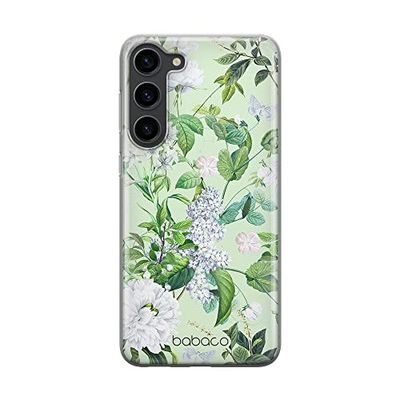 Babaco ERT GROUP mobile phone case for Samsung S23 original and officially Licensed pattern Flowers 038 optimally adapted to the shape of the mobile phone, case made of TPU