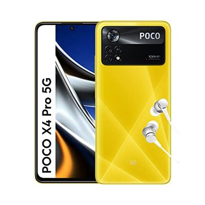 POCO X4 Pro 5G - Smartphone 8+256GB, 6.67 Inch 120Hz AMOLED DotDisplay, Snapdragon 695, 108MP Triple Camera, 5000mAh, POCO Yellow UK Version