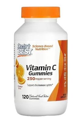 Doctor's Best Vitamina C 250 mg, 120 gomme, supporto immunitario e antiossidante