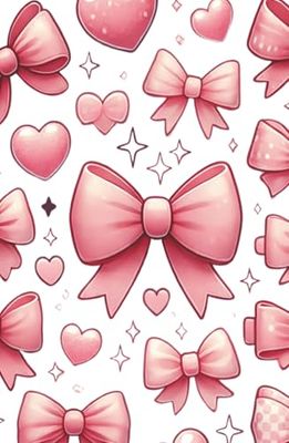 Pretty Pink Bows: A Cute and Sparkly Journal Full of Hearts, Ribbons & Charm | A 60-Page Pastel Notebook for Girls
