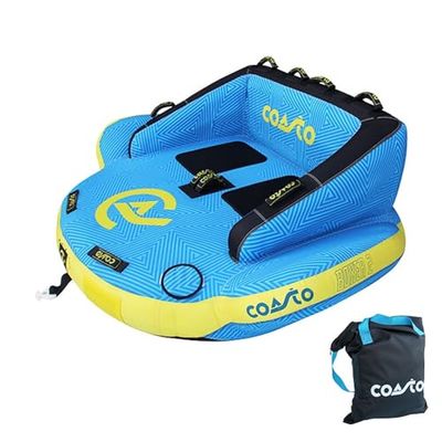 Coasto, Boxer 2, Sleepbekel, Blauw/Zwart/Geel, 2P, Unisex-Volwassene
