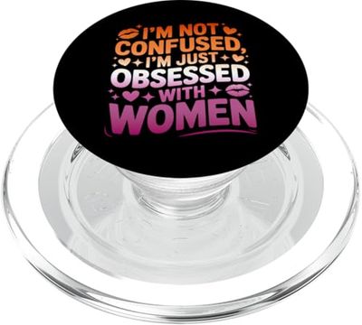 Amor Mujeres Graciosas Lesbianas PopSockets PopGrip para MagSafe