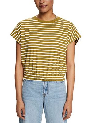 edc by ESPRIT T-shirt för kvinnor, 361/oliv 2, XS