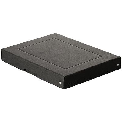 Original Falken PureBox Black Made in Germany 40 mm High DIN A4 Storage Box with Lid Made of Sturdy Recycled Cardboard Blue Angel Vegan Gift Box Transport Box Multi-Purpose Box