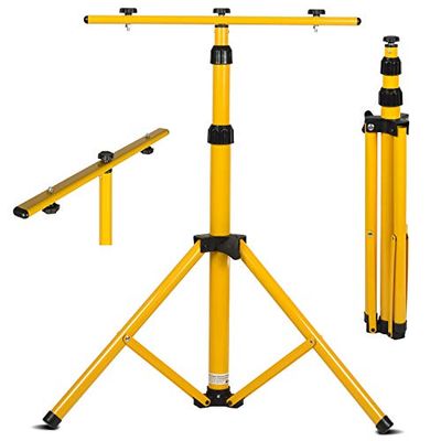 Maclean MCE583 Tripod For Floodlights - Construction Spotlight Tripod Telescope 62-150cm (Steel)