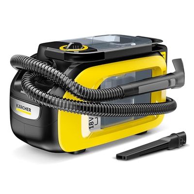Kärcher Lava-Aspiradora Se 3-18 Compact a Batería 18 V, Potencia: 200 W, Área: 6,5 M², Duración de Batería: 12-24 Min, Recipiente de Agua: 1,6 L, Funciona con la Batería 18 V, Batería no incluida