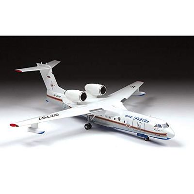 Zvezda 1:144 Beriev Be-200 ES Multi Role amph., kit de modélisation, kit de Construction en Plastique, kit de Construction à Assembler, réplique détaillée
