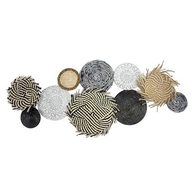 Romimex Wall Decoration Multicolor Metal 150 x 63 x 6 cm