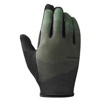 SHIMANO Trail Gloves Gants Unisexe pour Adulte Vert Taille XL