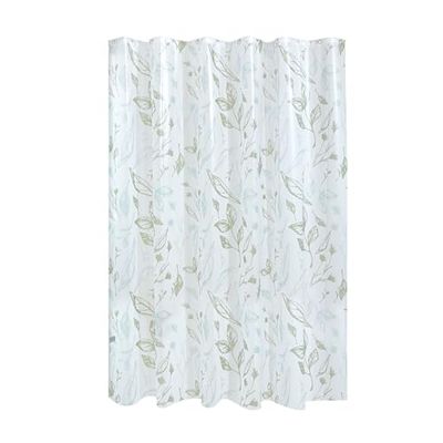 iDesign Rideau de Douche en PEVA résistant à l'eau – 12 œillets métalliques résistants à la Rouille pour Douche/Baignoire – Parfait pour Salle de Bain Principale/d'invités – 182,9 x 182,9 cm –