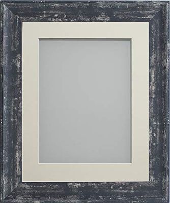 Frame Company Lynton Coal Photo Frame with Ivory Mount, 14x11 for A4, fitted with perspex