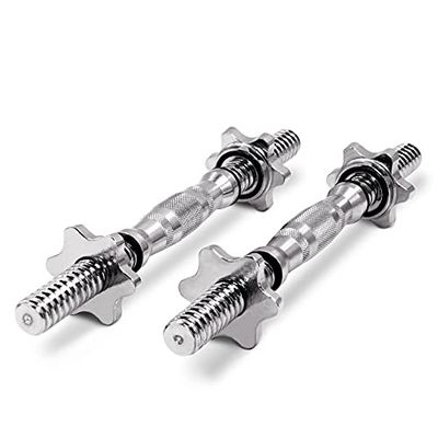 PROIRON Halterstang 35,5 cm (35,5 cm) Spinlock halterhandgrepen, standaard 2,5 cm (per stuk met 4 metalen Spinlock-halsbanden)