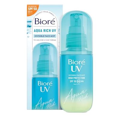 Bioré Aqua Rich UV Invisible Face Mist SPF 50, 60ml