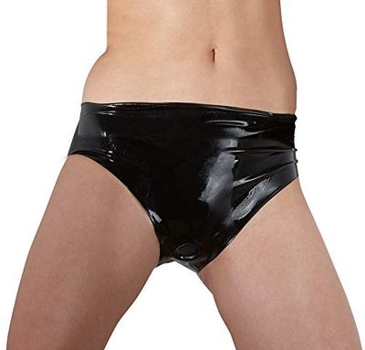 The Latex Collection Women's 29501111021 Latex Briefs Dildo Small, Black (Nero 001), One Size