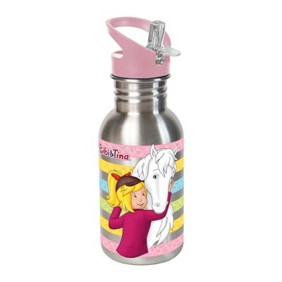 Bibi und Tina Botella de acero inoxidable para amigos, 500 ml