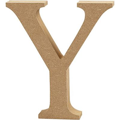 Letter, H: 8 cm, MDF, Y, 1pc