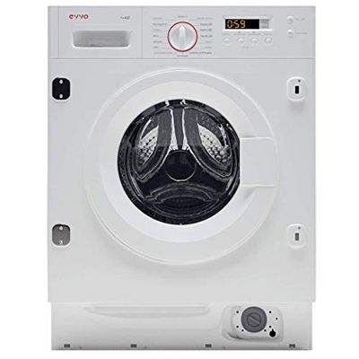 EVVO Lavadora-secadora integrable Wi8w6s - 8 Kg lavado/ 6 Kg secado,1400RPM