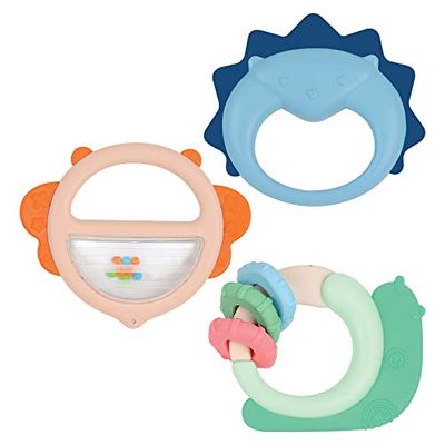 LUDI - Trio de hochet - Jeux d'éveil pour bébé - Dès 3 mois