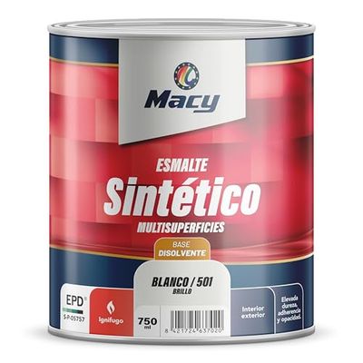 Macy Vernis synthétique intérieur et extérieur Finition brillante 125 millilitres Crème