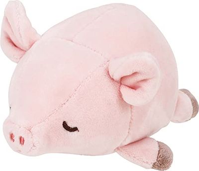 NEMU NEMU Peluche - Pinkie le Cochon - Coussin à câliner - Ultra doux - Taille S - 11 cm