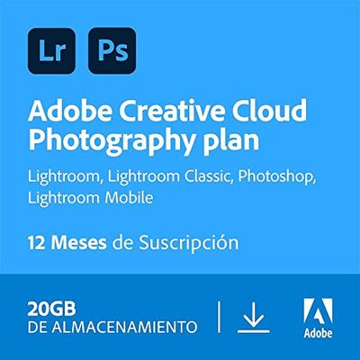 Adobe Creative Cloud 20GB Photo Subscription-Attach | Código de activación enviado por email