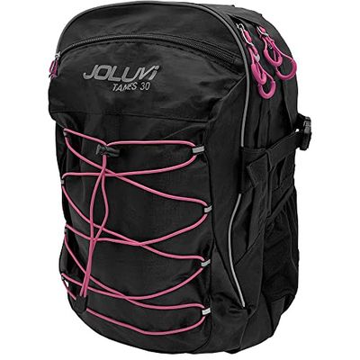 Joluvi Unisex Tanes rugzak, 30 liter, fuchsia zwart