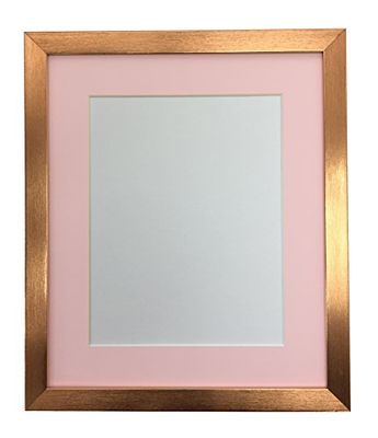 Ramar By PoST 0,75 tum brons fotoram med rosa montering 20 x 16 bildstorlek A3 plastglas