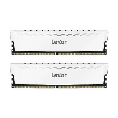 Lexar THOR Memoria RAM DDR4 32GB Kit (16GB x 2) 3600 MHz, DRAM 288-Pin UDIMM PC Memoria, XMP 2.0 Memoria de Alto Rendimiento, CL18-22-22-42, 1.35V (LD4BU016G-R3600GDWG)